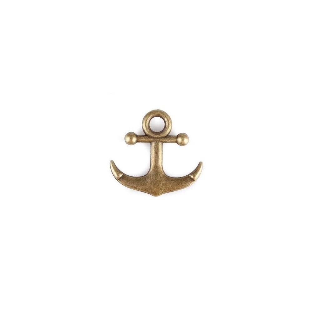APPLICAZIONE ANCORA VINTAGE METALLO 3CM
